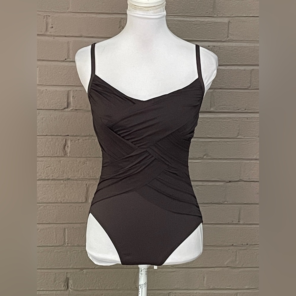 La Blanca Brown One-Piece Swimsuit